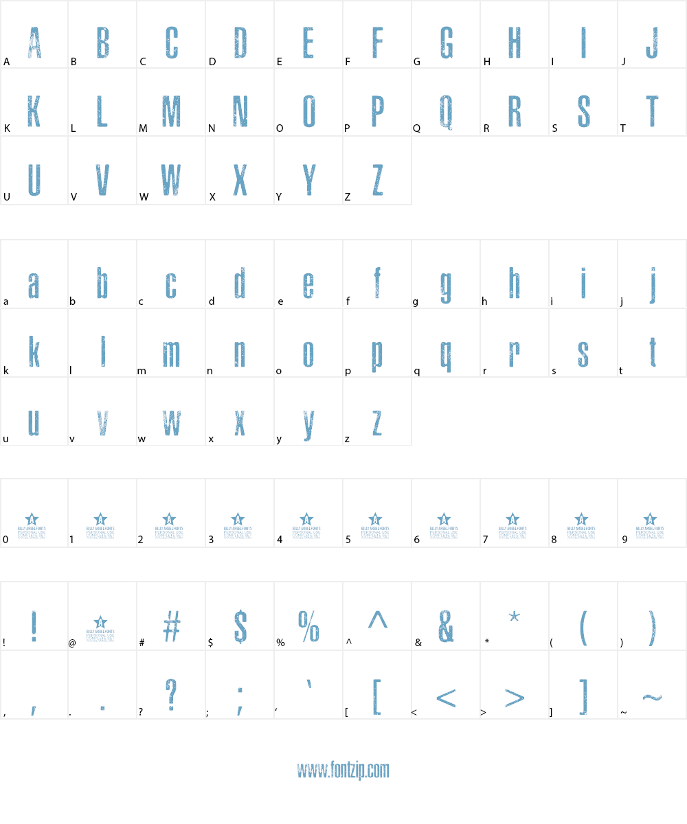 ASPHALTIC SCRATCH ROUNDED PERSO Font Character